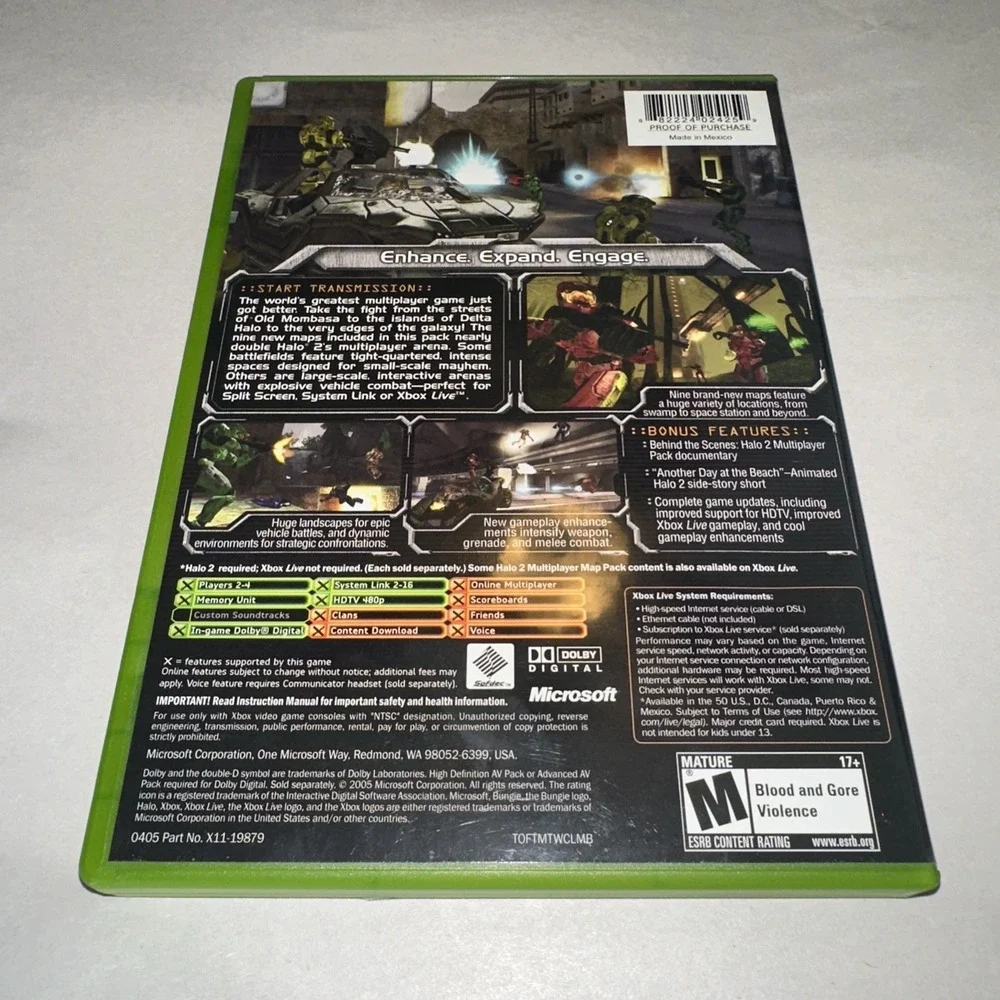 Halo 2 Multiplayer Map Pack (Xbox, 2005) Complete CIB Excellent Condition